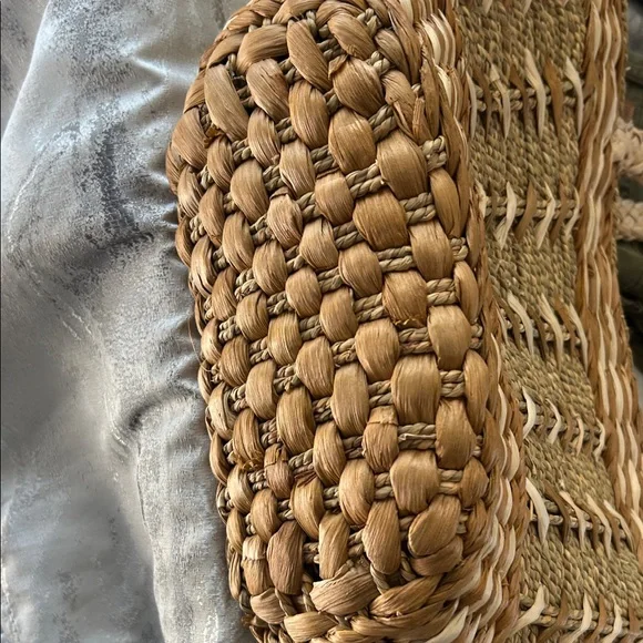 Naturalizer Woven Tan and Brown Tote - Picture 7 of 13